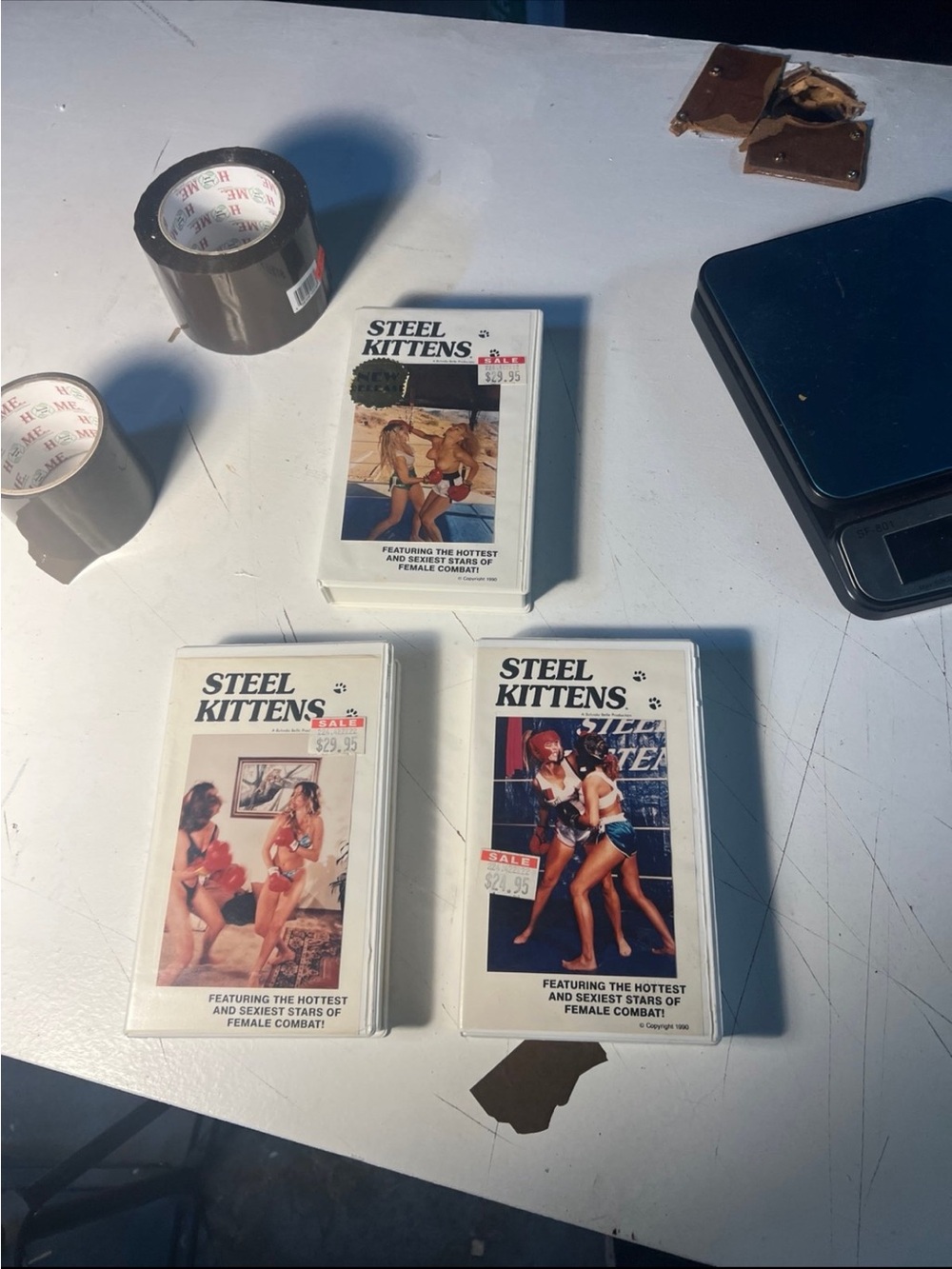 Steel Kittens VHS Collection - White Cases